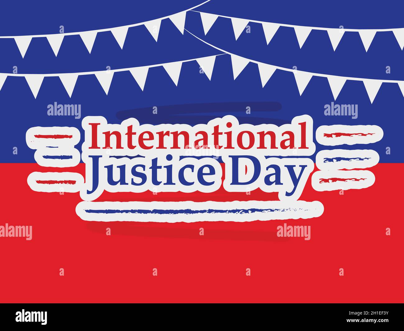 International Justice day background Stock Vector