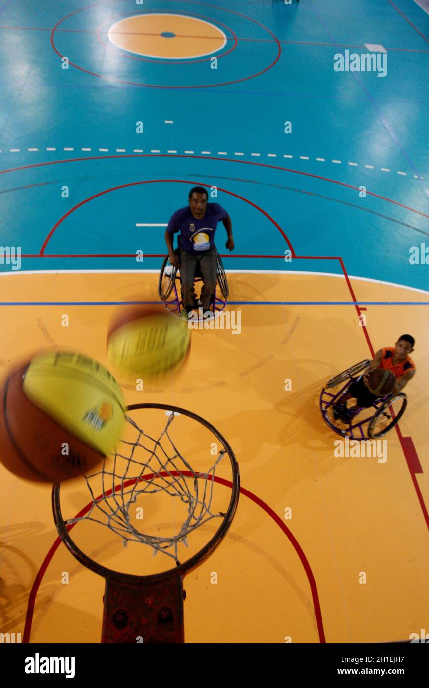 salvador, bahia / brazil september 29, 2016 basketball athletes in