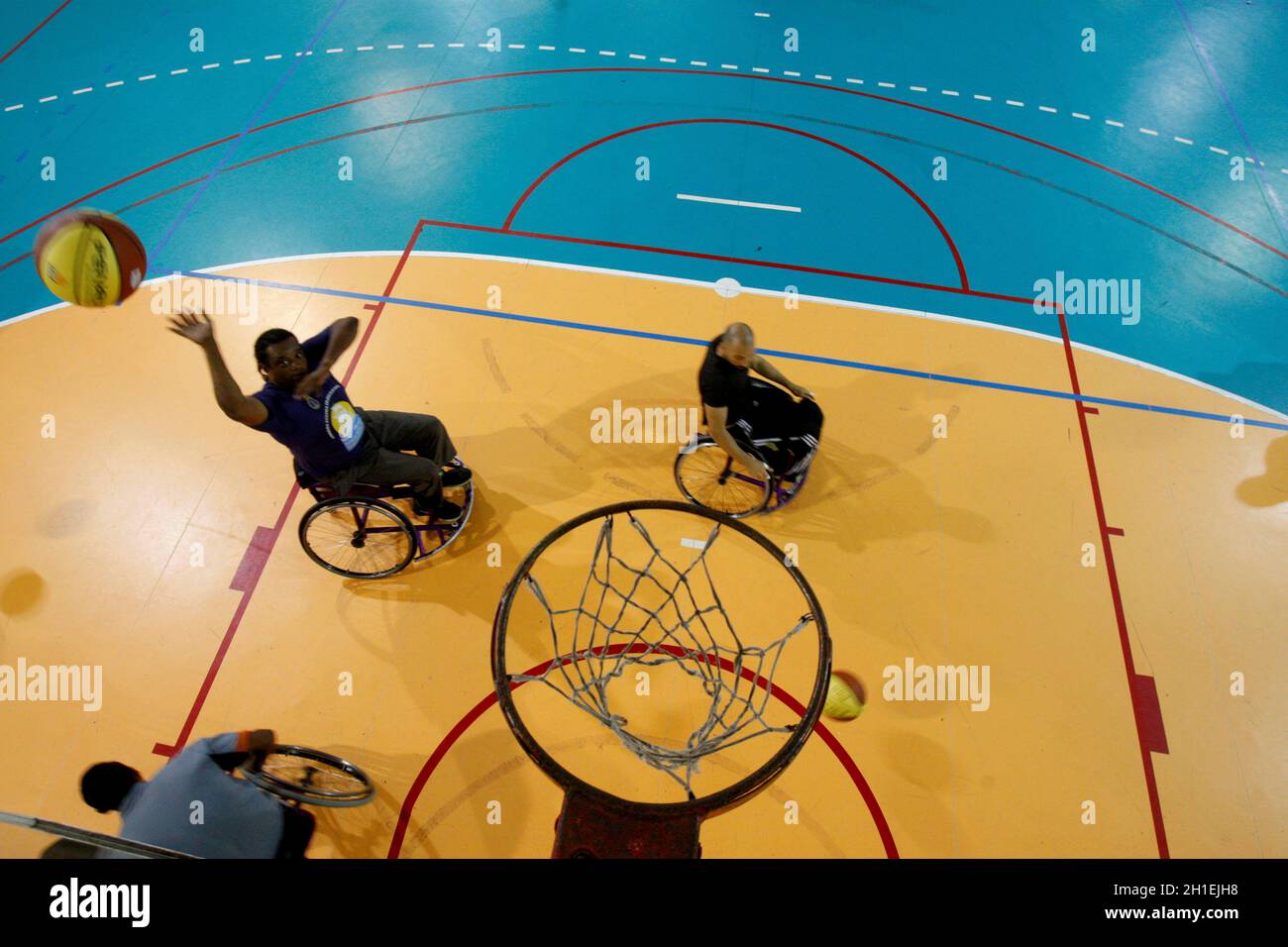 salvador, bahia / brazil september 29, 2016 basketball athletes in