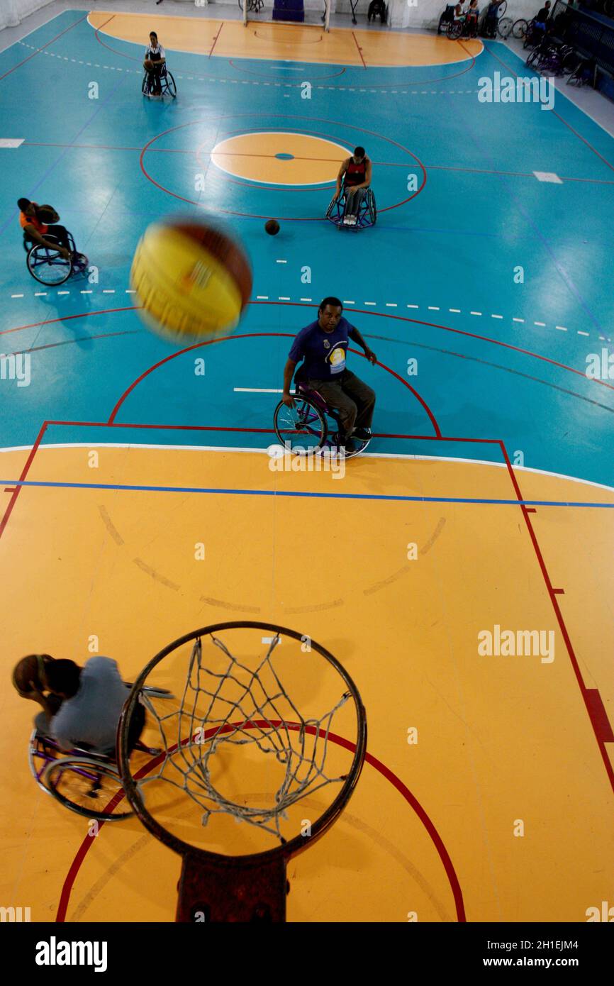 salvador, bahia / brazil september 29, 2016 basketball athletes in