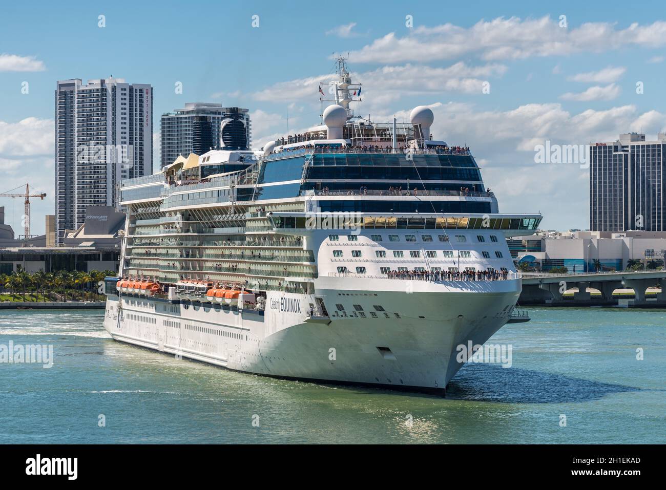 Miami, FL, United States April 20, 2019 Celebrity Equinox Cruise