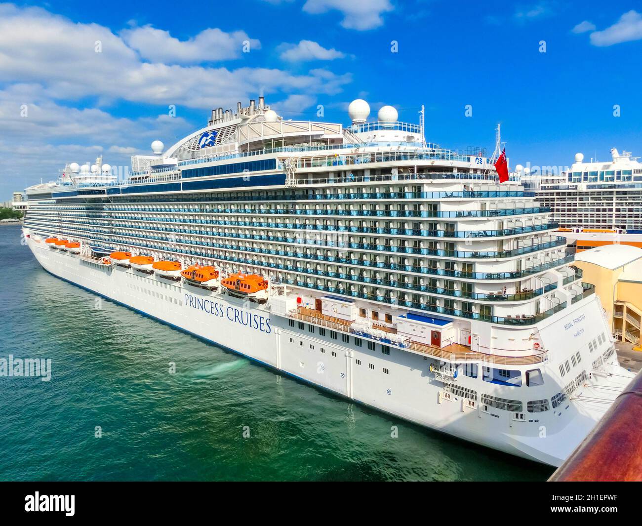 Fort Lauderdale - December 1, 2019: Regal Princess cruise ship docked at  seaport Port Everglades at Fort Lauderdale, Florida Stock Photo - Alamy