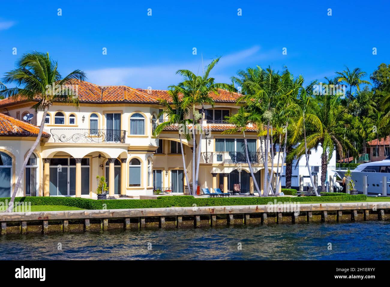 Fort Lauderdale December 11, 2019 Luxury mansion in exclusive part