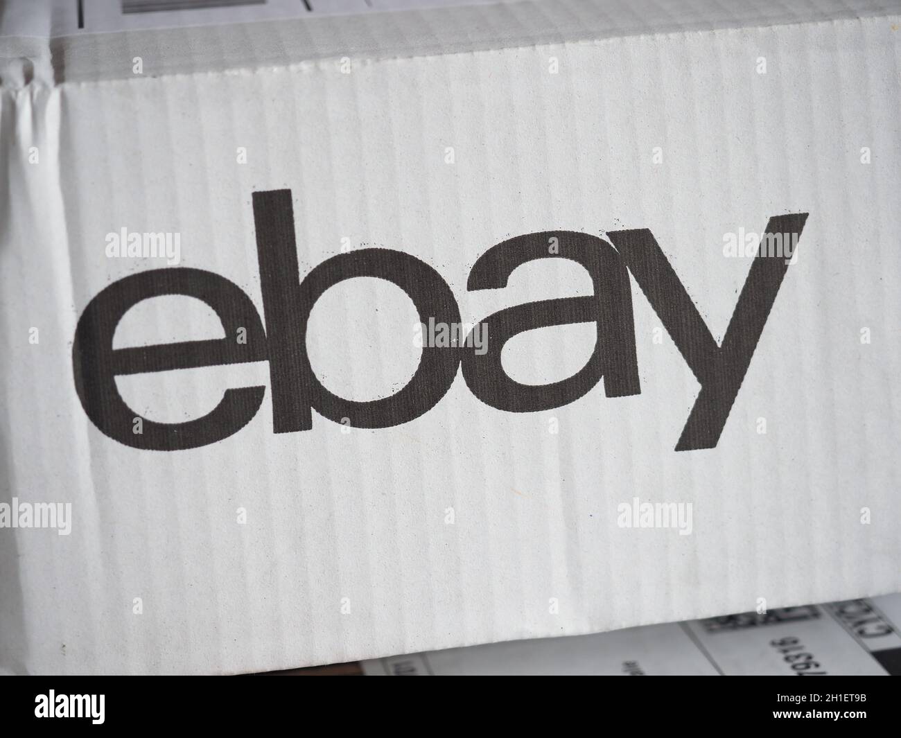 LONDON, UK - CIRCA APRIL 2020: Ebay packet Stock Photo