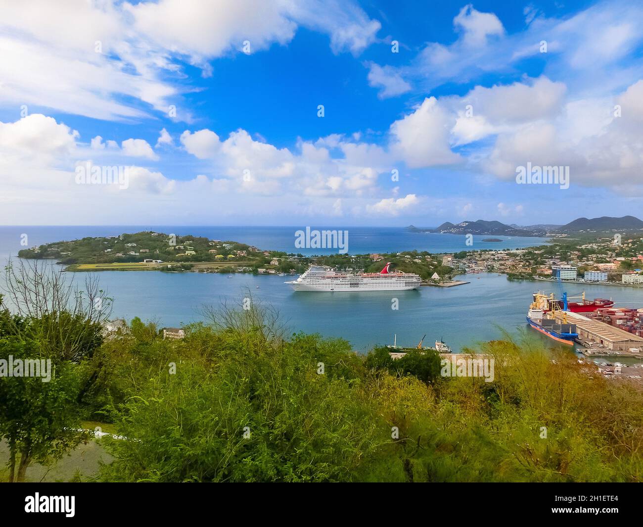Saint Lucia, Saint Lucia May 12, 2016 The cruise ship Carnival