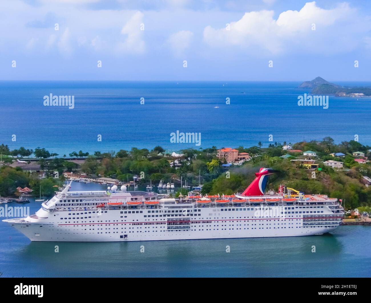 Saint Lucia, Saint Lucia May 12, 2016 The cruise ship Carnival