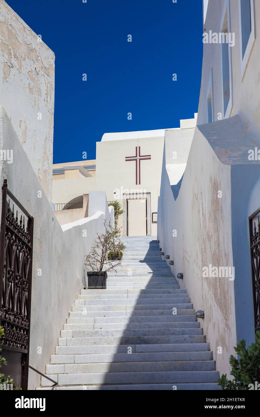 Saint John the Baptist church in the city of Fira in the Island of ...