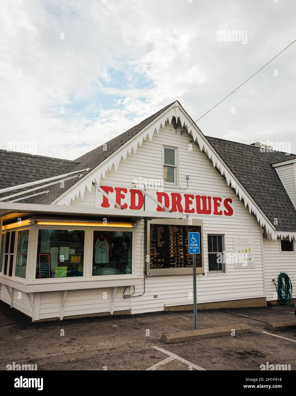 Ted Drewes Frozen Custard, on Route 66 in St. Louis, Missouri Stock