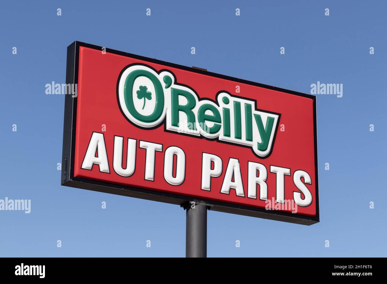 Frankfort Circa October 2021 O'Reilly Auto Parts Store. O'Reilly is