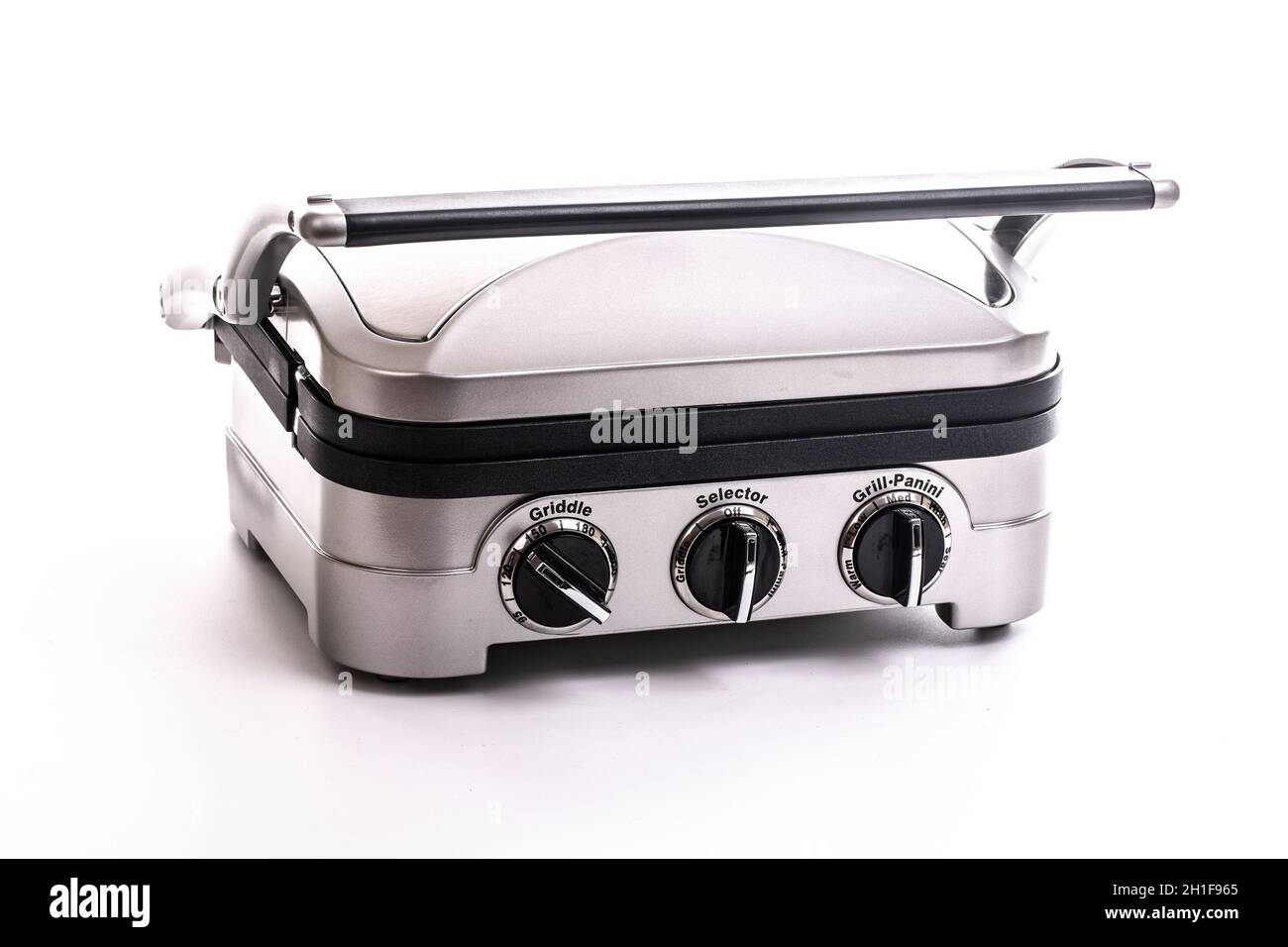 Electric Grill and Griddle on a white background Stock Photo Alamy
