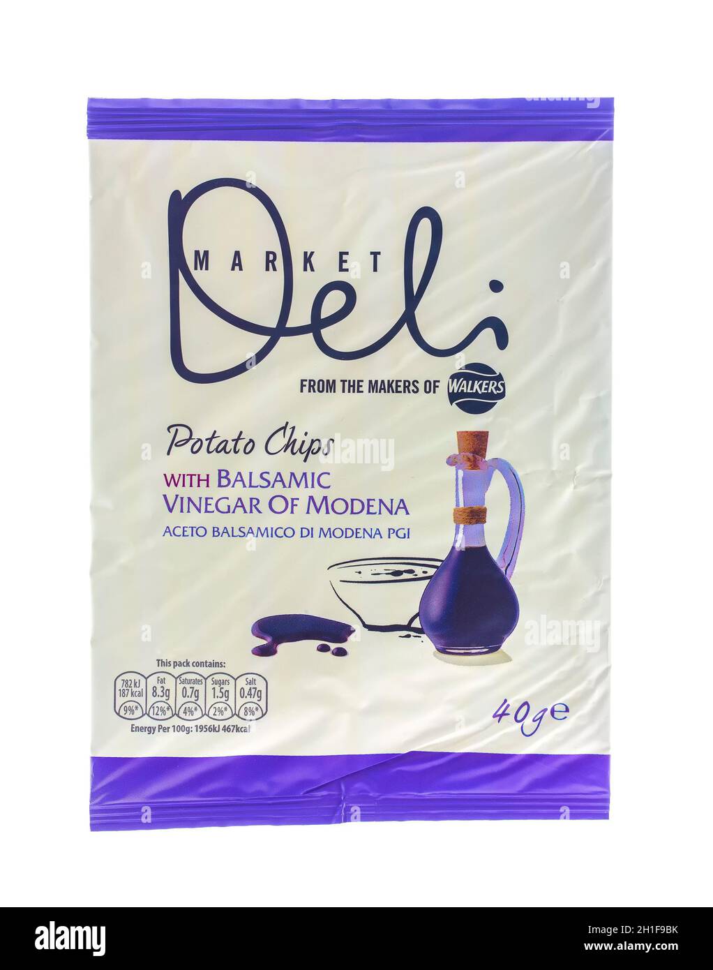 SWINDON, UK AUGUST 2, 2014 Packet of Walkers Deli Market Potato