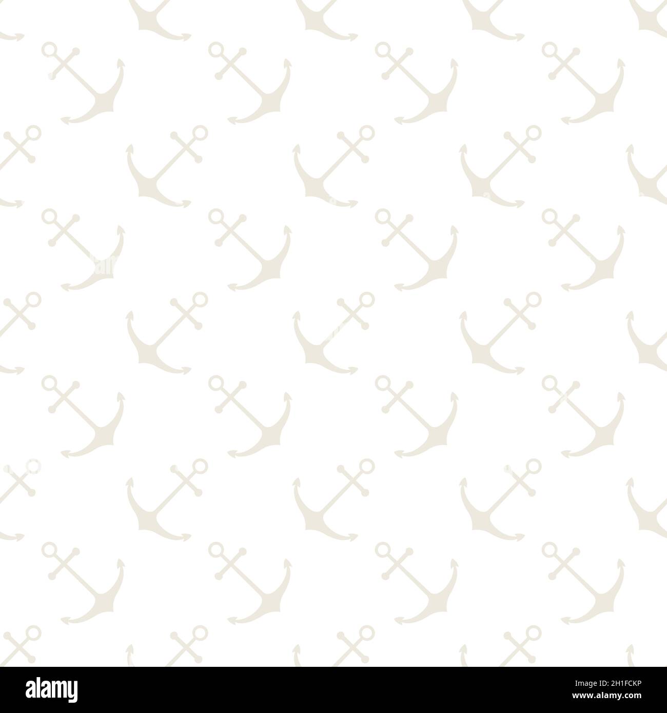 Nautical seamless pattern with ship wheels and anchors Stock Vector ...
