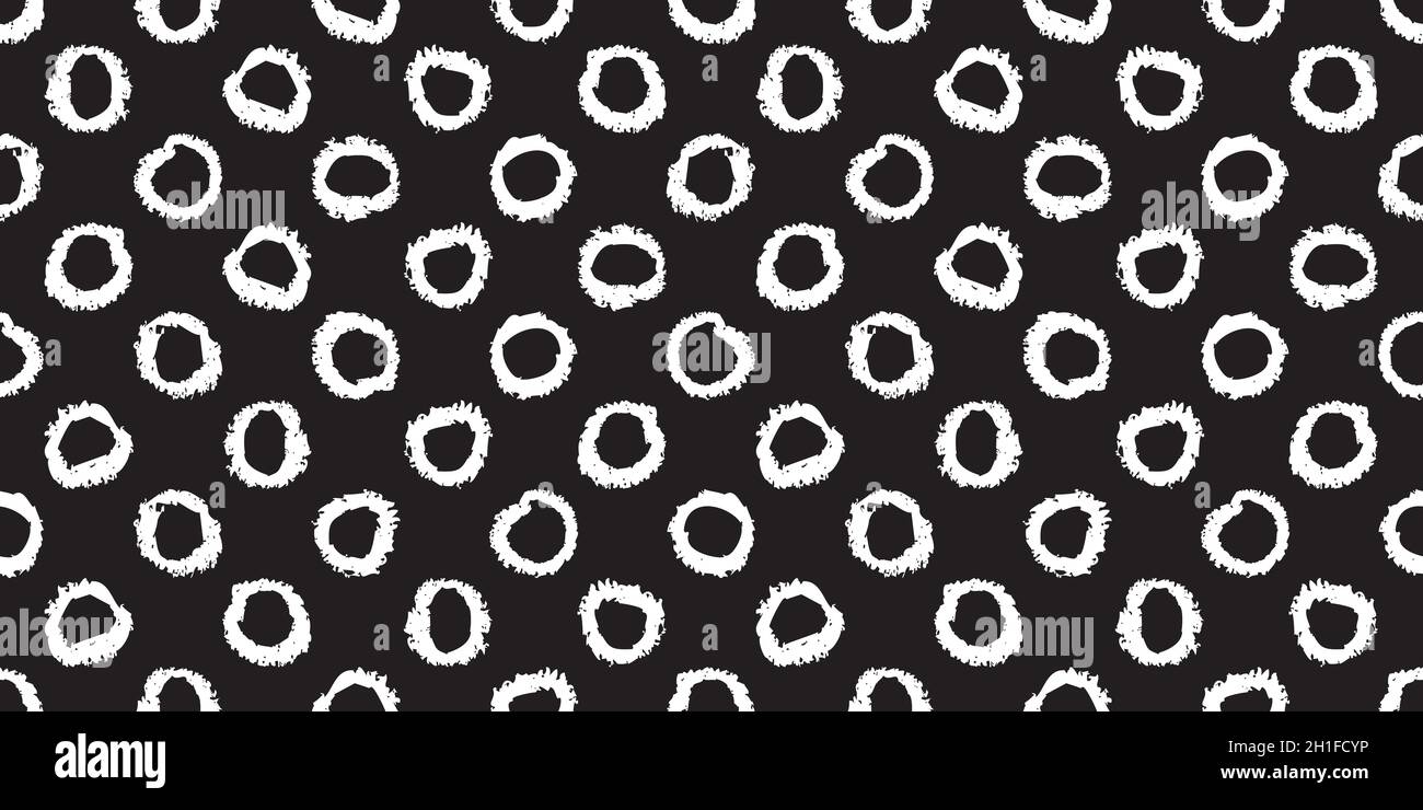 Polka dot seamless pattern with hand painted circles Stock Vector Image ...