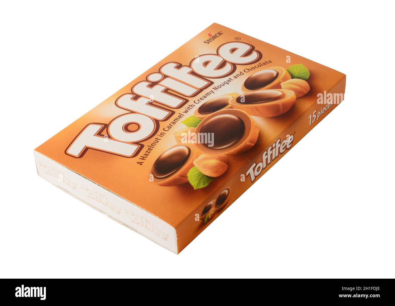 PRAGUE, CZECH REPUBLIC - MAY 29, 2020: Box of Toffifee chocolate