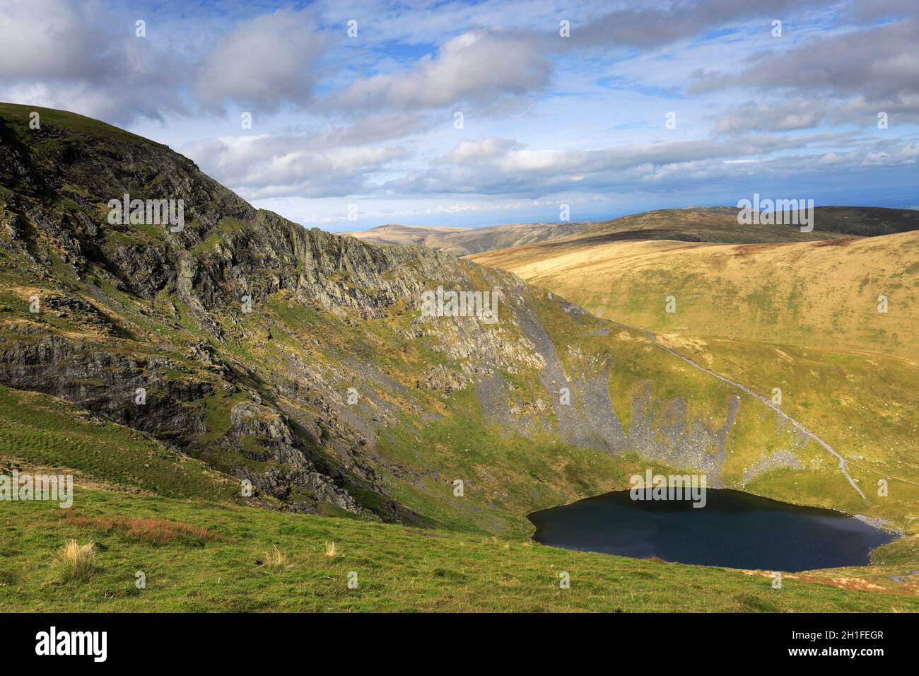 Scales Tarn and Sharp Edge, Blencathra fell, Lake District National