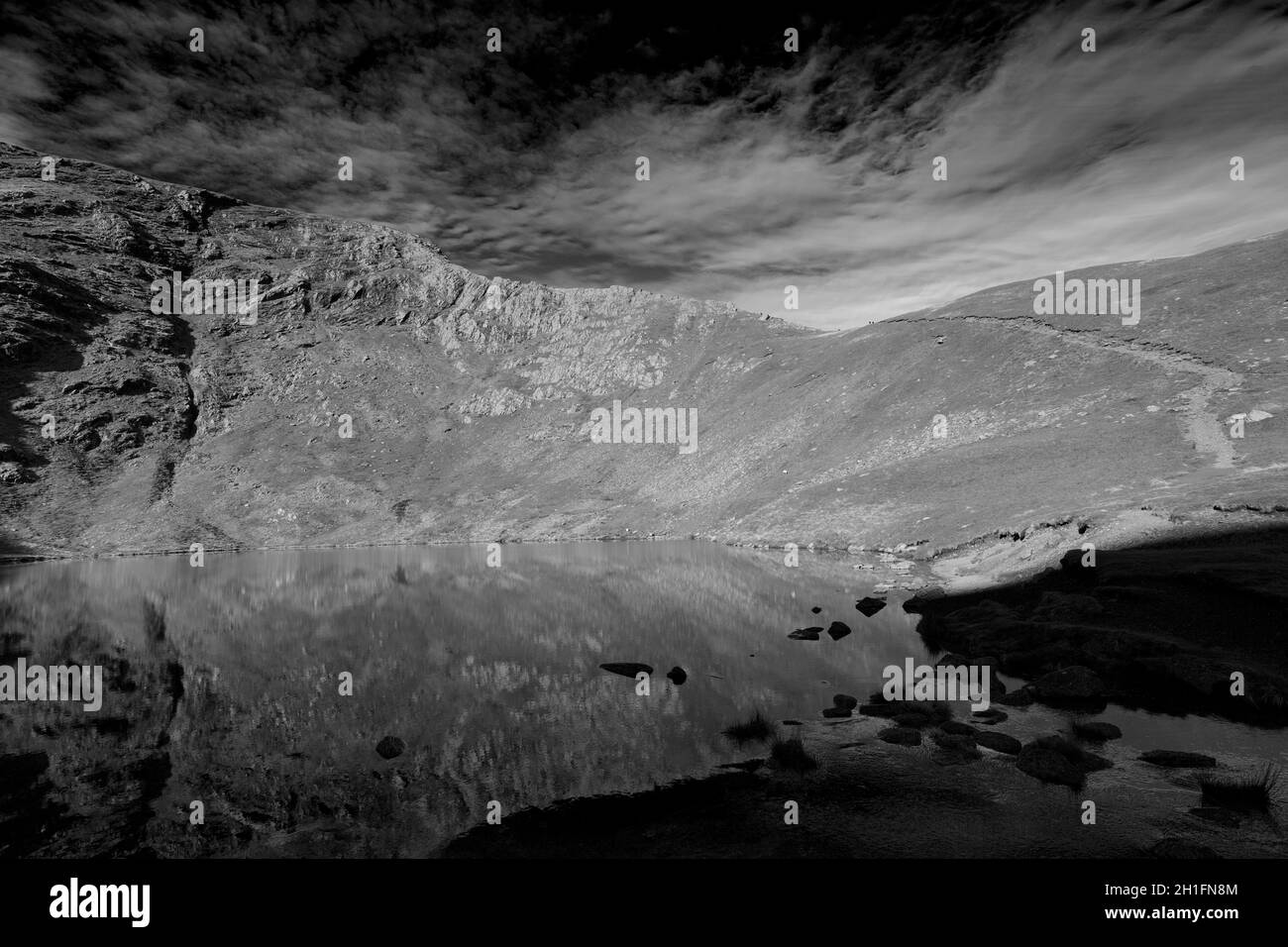 Scales Tarn and Sharp Edge, Blencathra fell, Lake District National