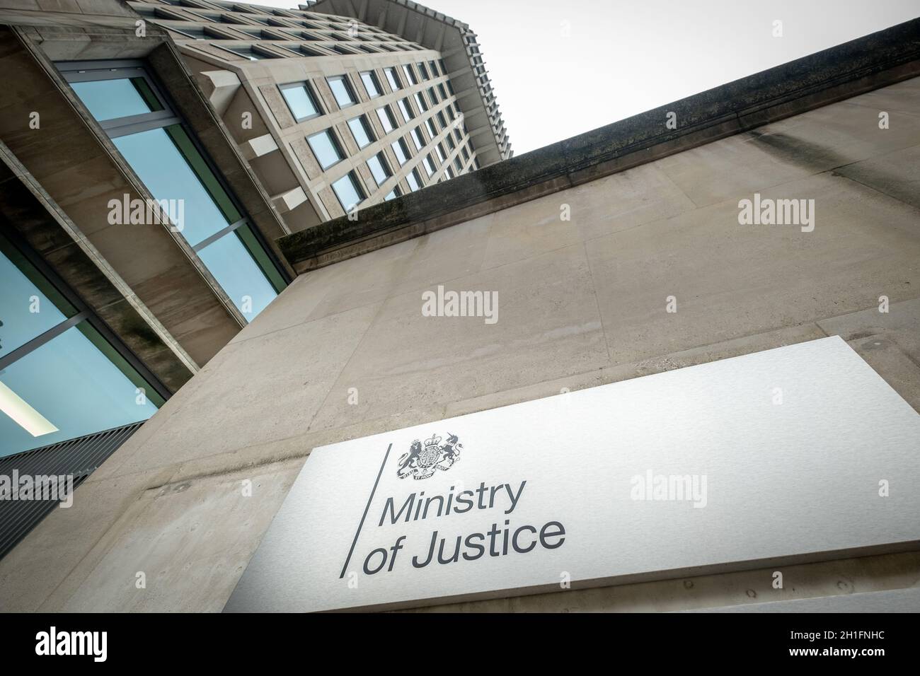 Westminster London- Ministry Of Justice. UK government building Stock Photo