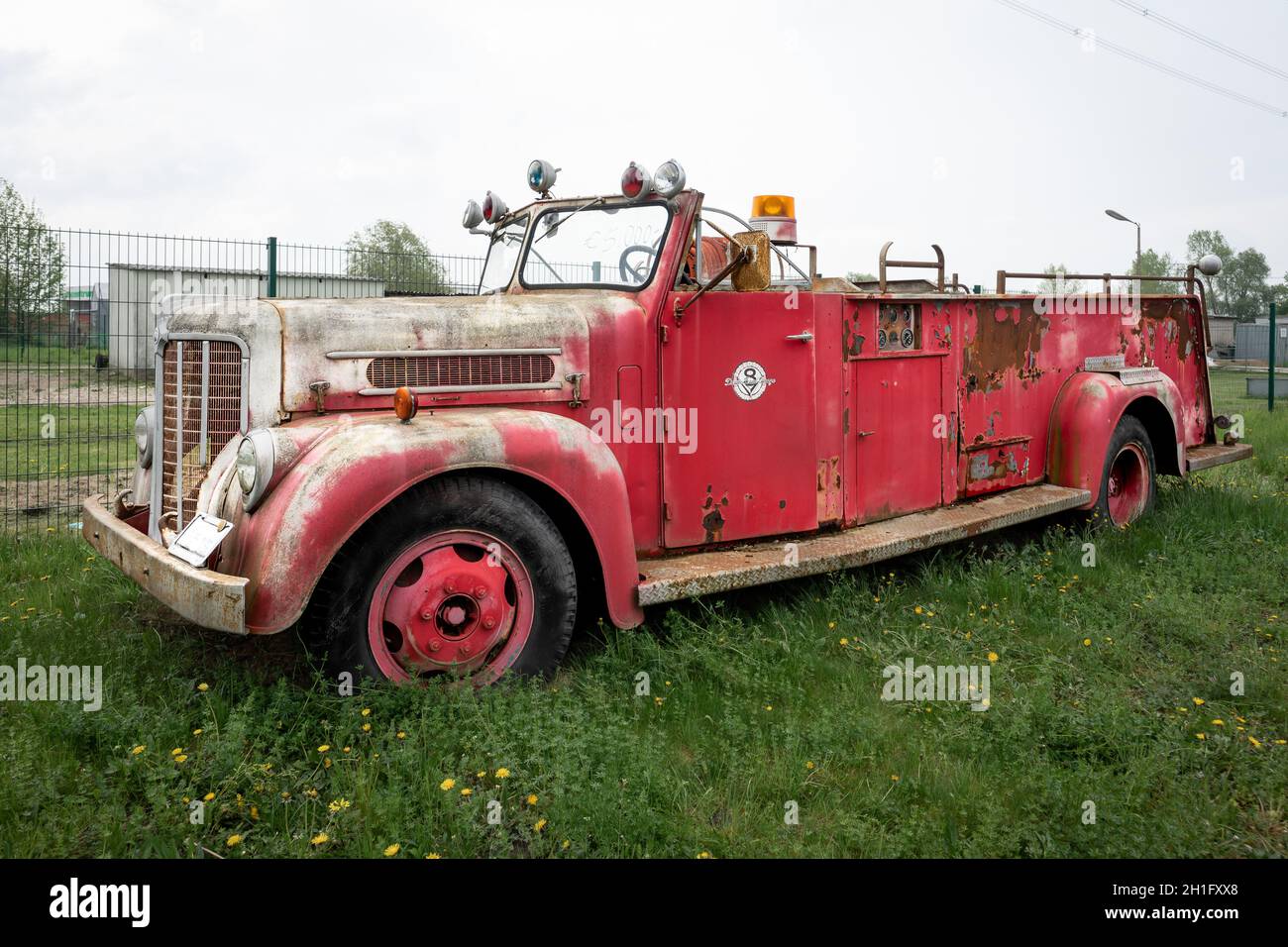 BERLIN - APRIL 27, 2019: Special car - Maxim Fire Truck. Stock Photo