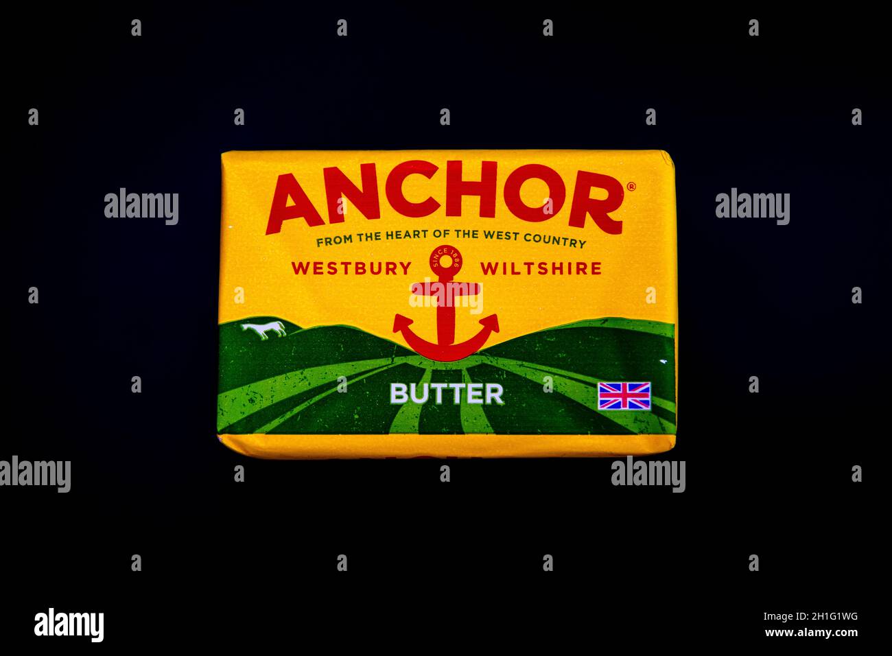 Anchor Block Butter Stock Photo Alamy
