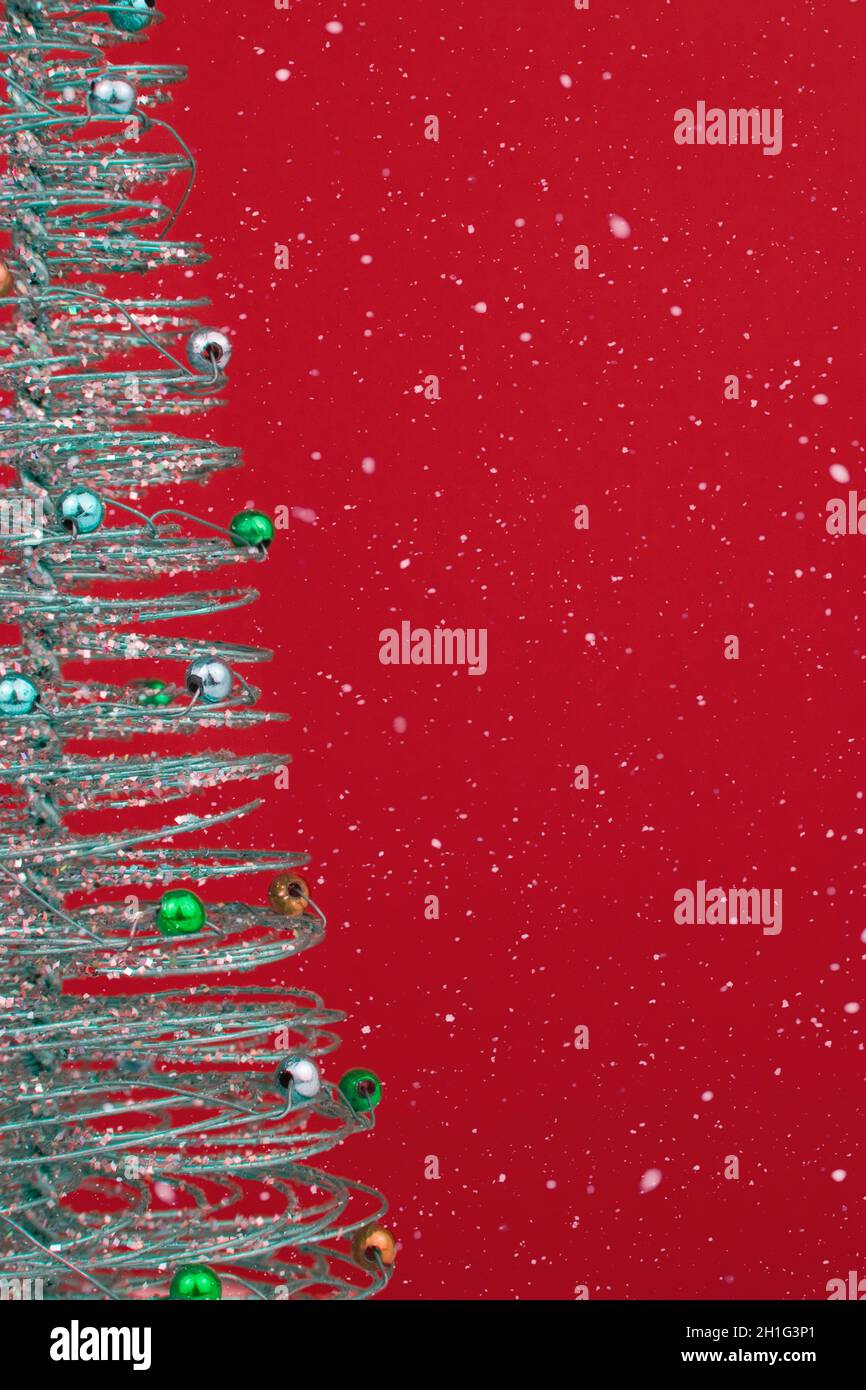 Gold wire tree Christmas Decoration Stock Photo - Alamy