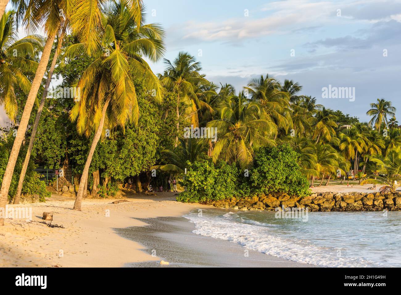 Le Gosier, Guadeloupe December 22, 2016 Paradise tropical sunset