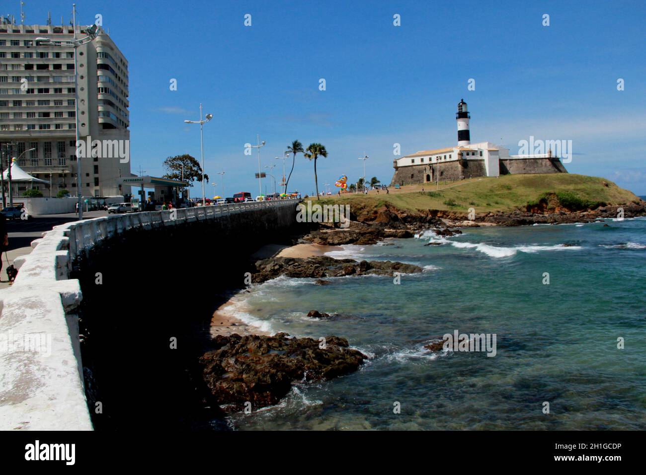 salvador, bahia / brazil september 25, 2012 view of the beach of the