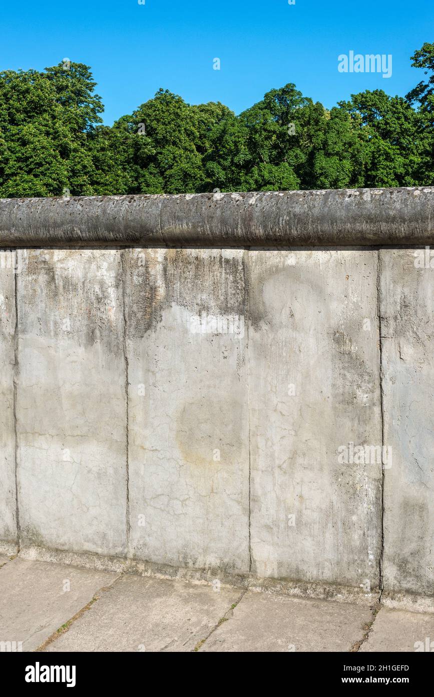 View Of A Section Of The Original East West Berlin Wall Part Of The