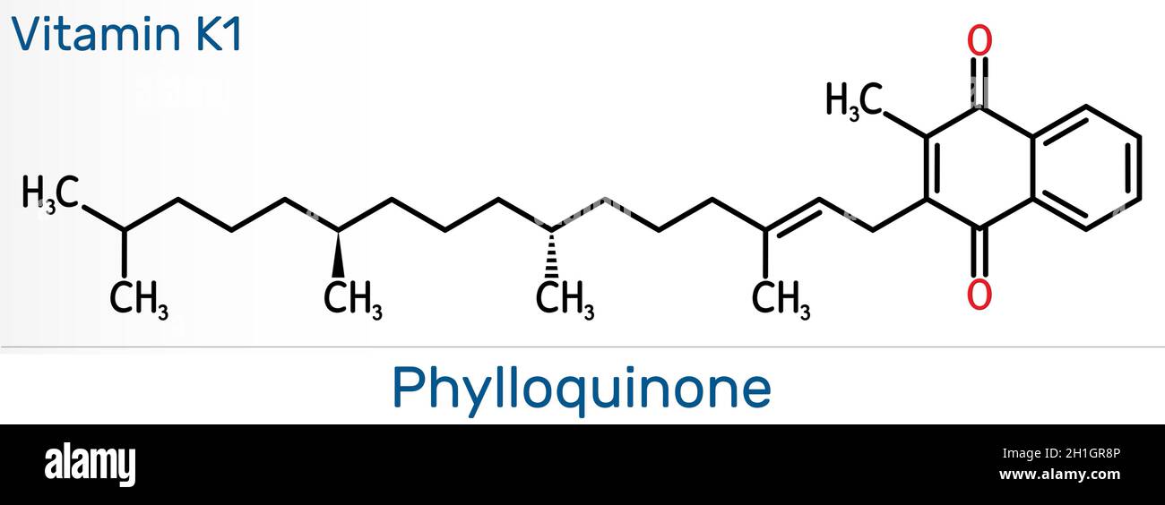 Phytomenadione, vitamin K1, phylloquinone molecule. It is essential fat