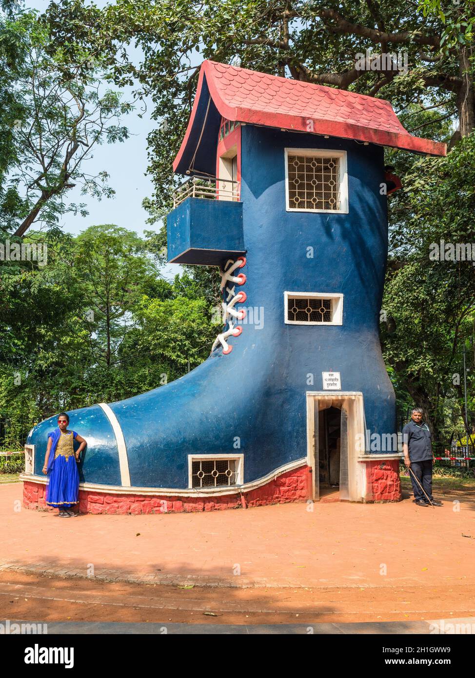 Mumbai, India November 22, 2019 Indian woman takes photos in front