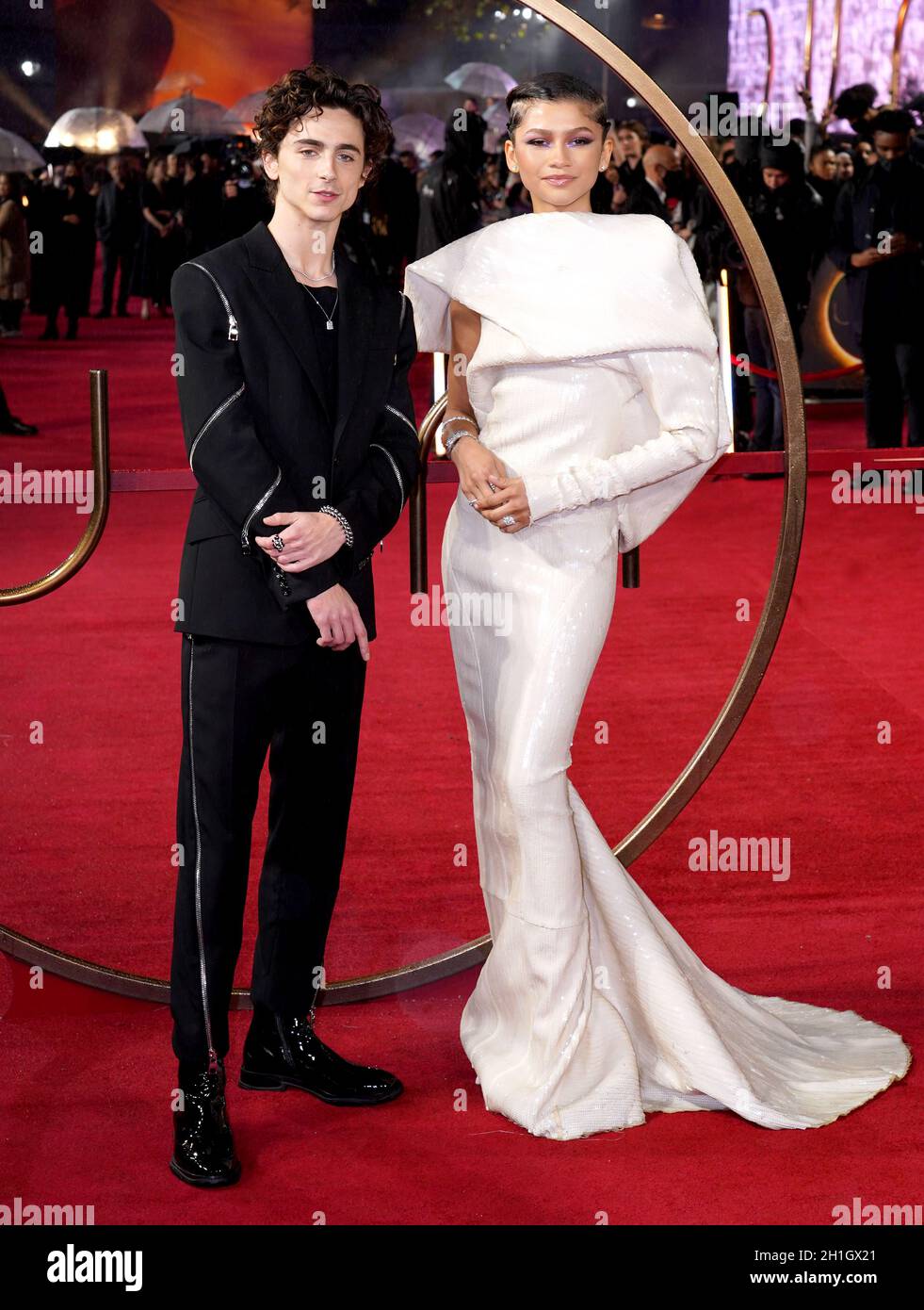 Timothee Chalamet (left) and Zendaya attend a special screening of Dune