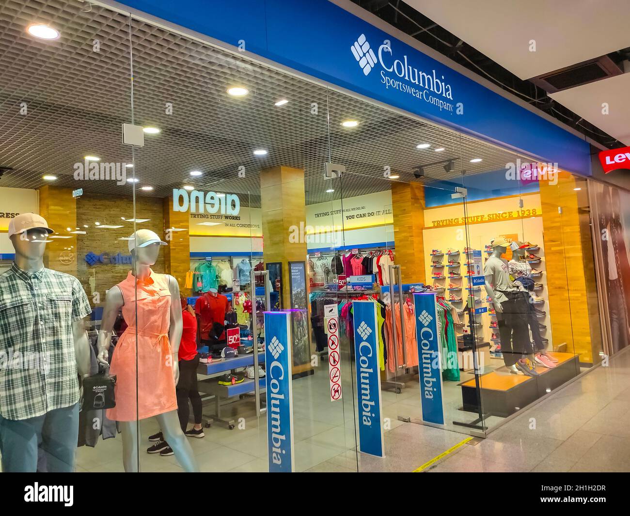Kiyv, Ukraine - August 2, 2020: Columbia sportswear Company store at  shopping mall at Kiyv, Ukraine on August 2, 2020 Stock Photo - Alamy