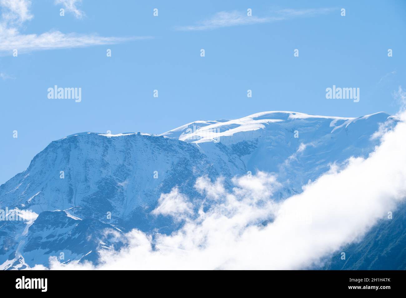 General view of Saint-Gervais Mont-Blanc in winter. France Stock Photo -  Alamy