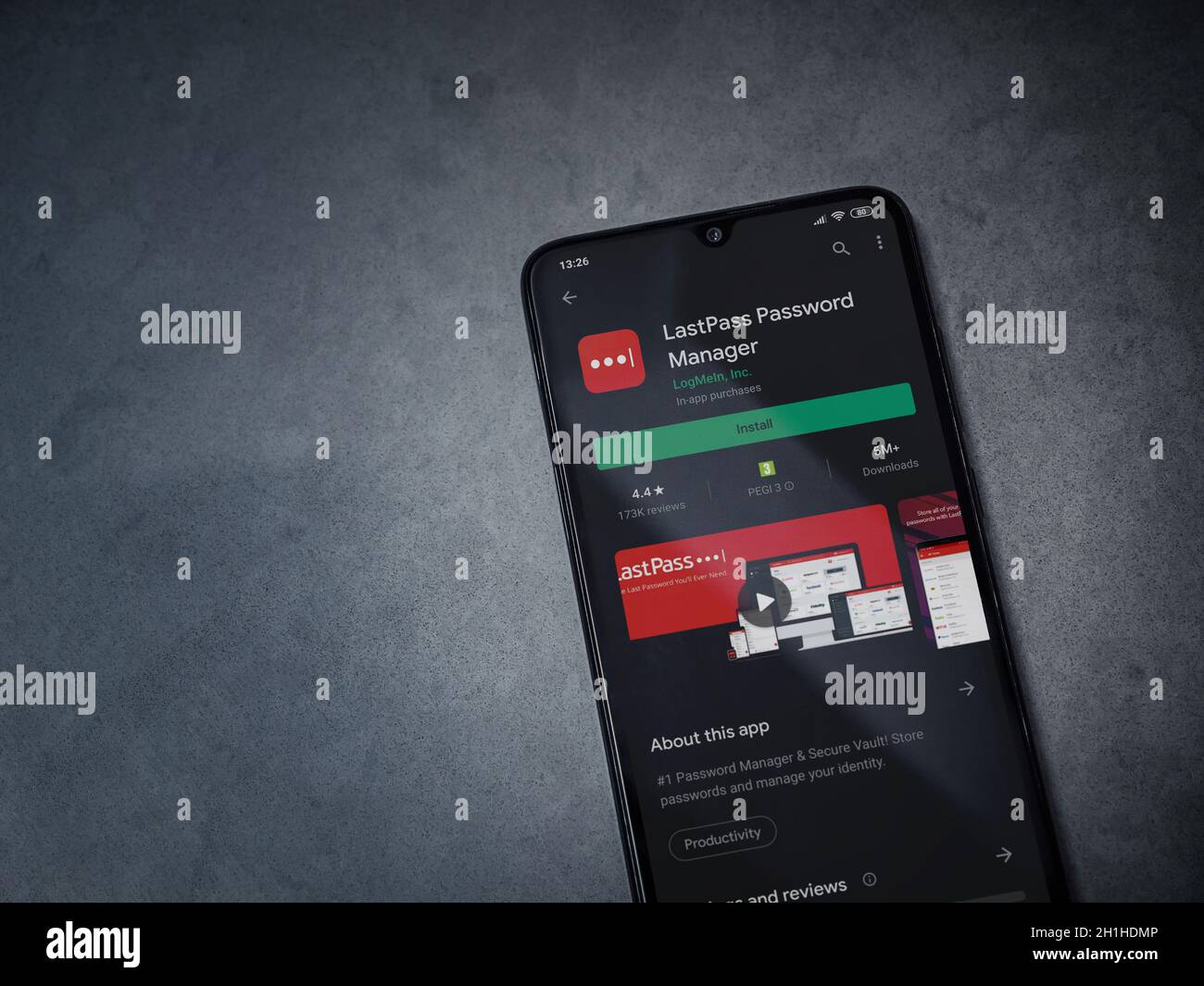 Lod, Israel - July 8, 2020: LastPass Password Manager app play store ...