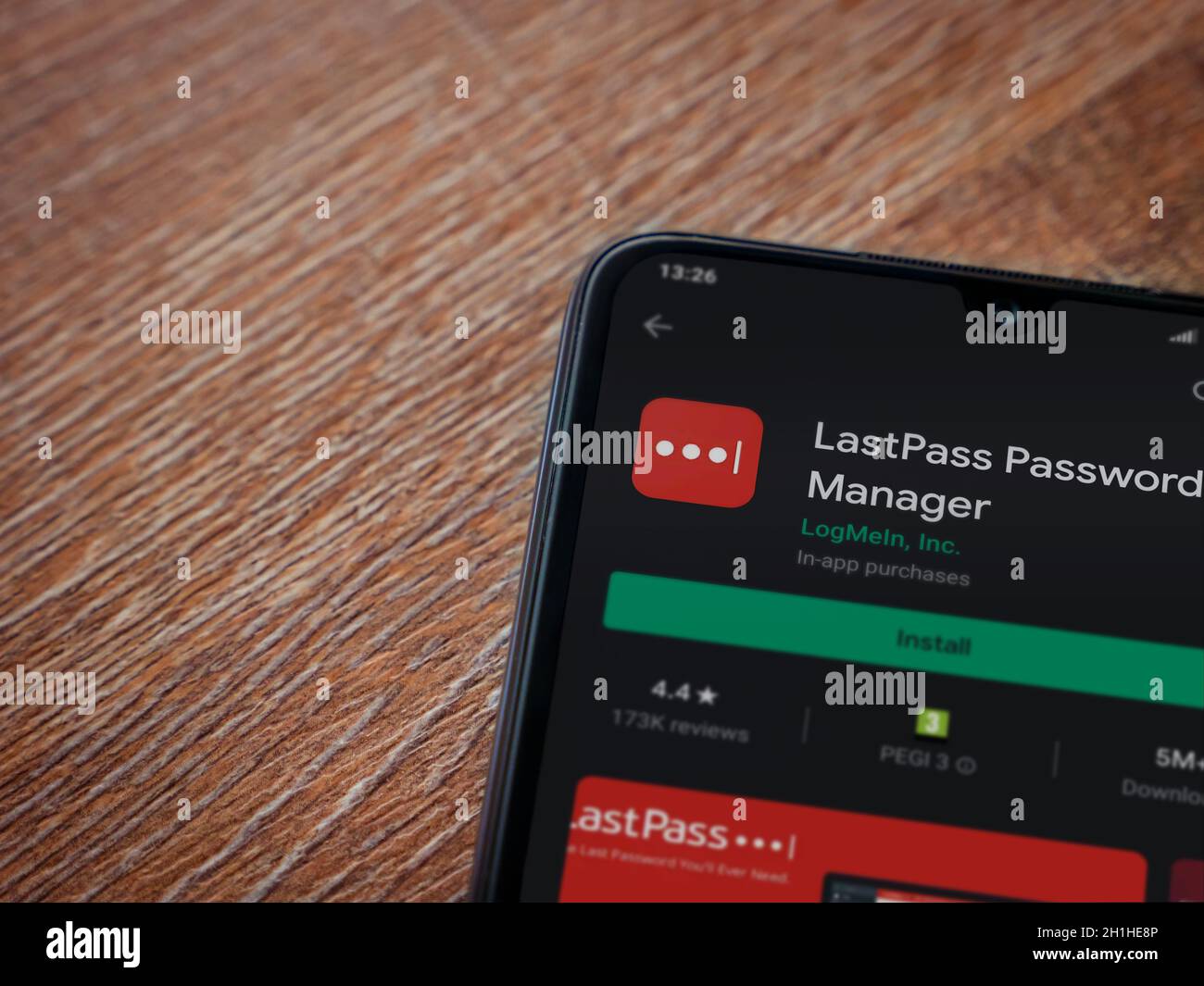Lod, Israel - July 8, 2020: LastPass Password Manager app play store ...