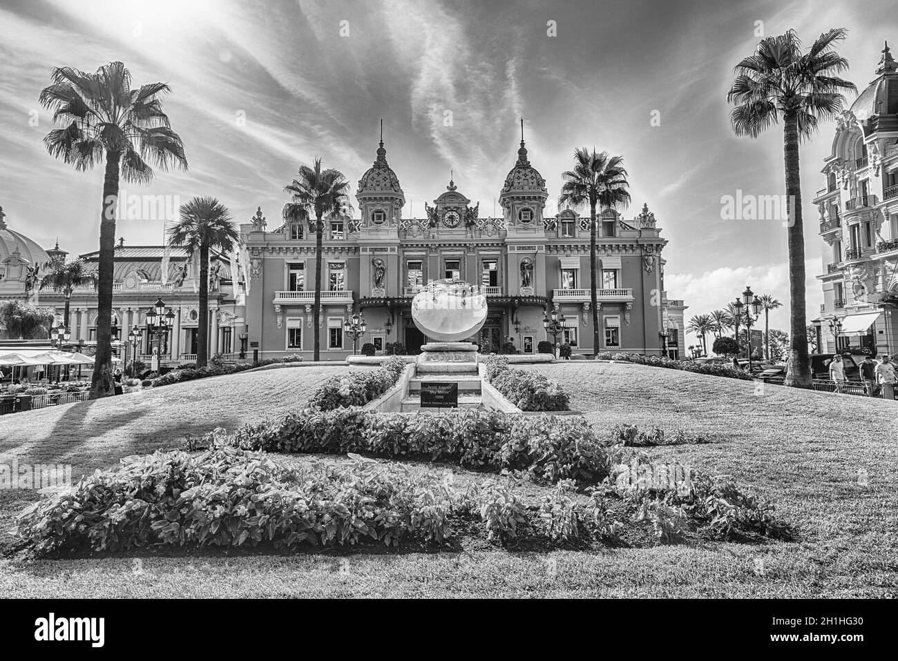 MONTE CARLO, MONACO AUGUST 13 Facade of the Monte Carlo Casino