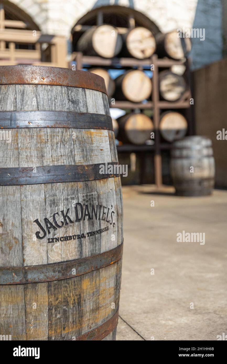 LYNCHBURG, UNITED STATES Oct 10, 2021 An authentic Jack Daniel's