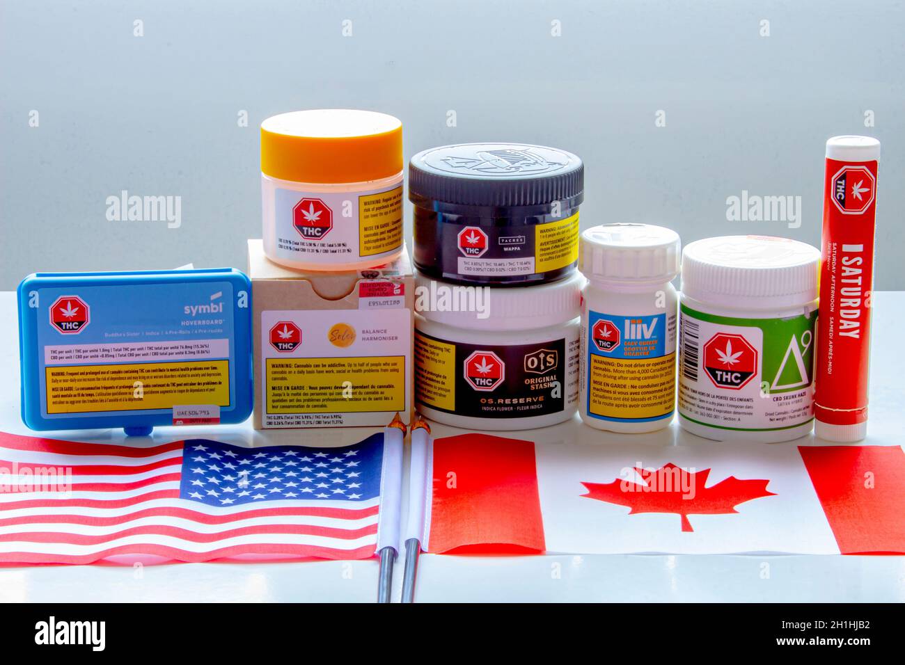 Calgary, Alberta, Canada. Sep 18, 2020. Canadian legal cannabis popular