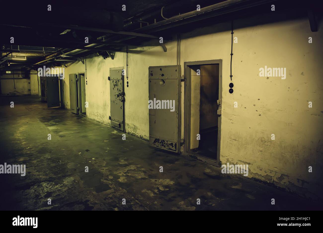 Old German jail, detail of confinement and crime, justice Stock Photo ...