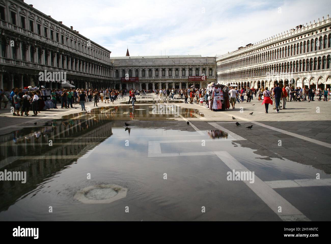 venice, veneto, italy, september, 25.th, 2014, people, historical buildings at the famous place san marco Stock Photo