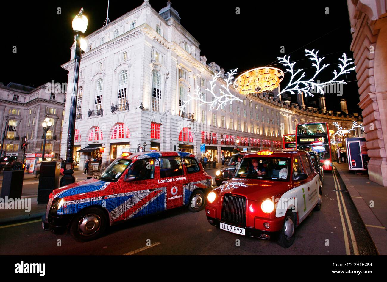 London, UK December 3, 2012 London Taxi, also called hackney carriage, black cab, in
