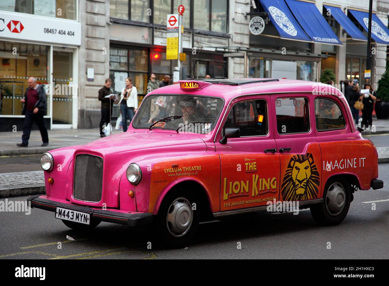 London, UK Aug 27, 2011 London Taxi, also called hackney carriage, black cab. Traditionally