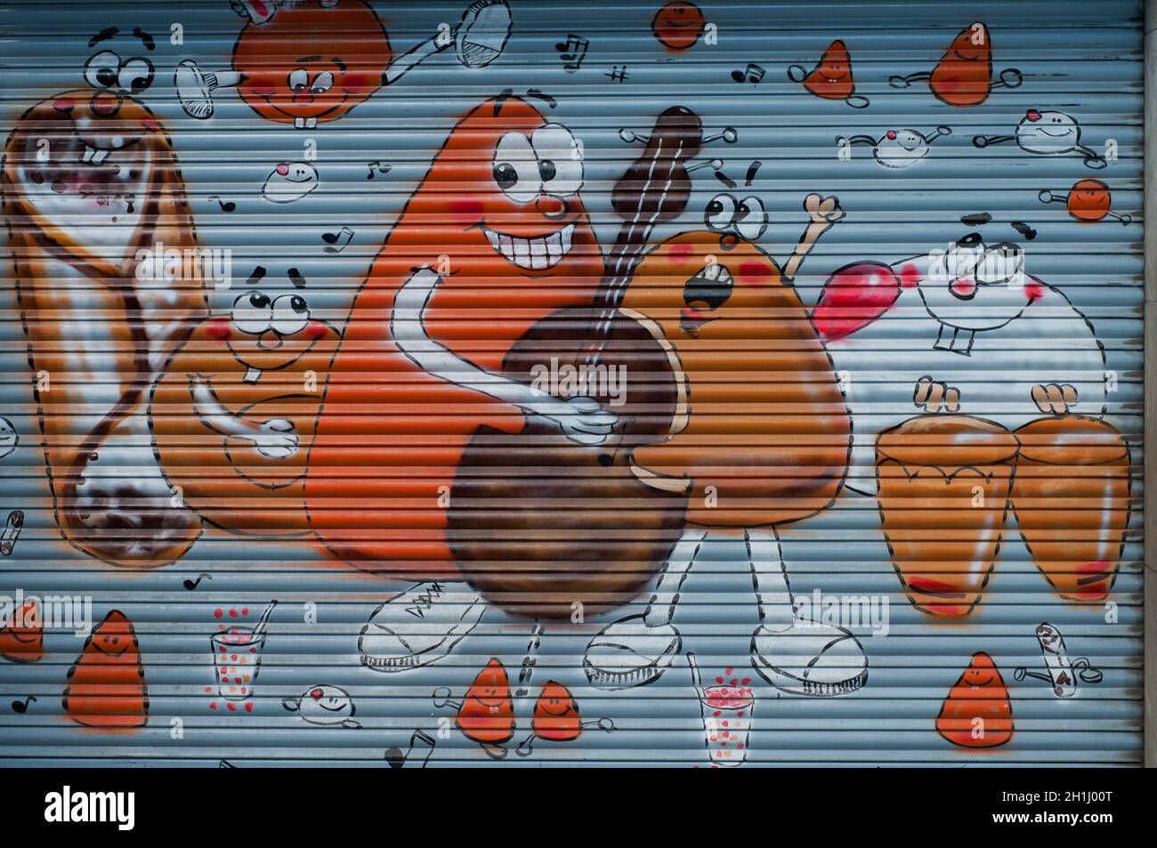 Painted house wall with cartoon characters hi-res stock photography and  images - Alamy