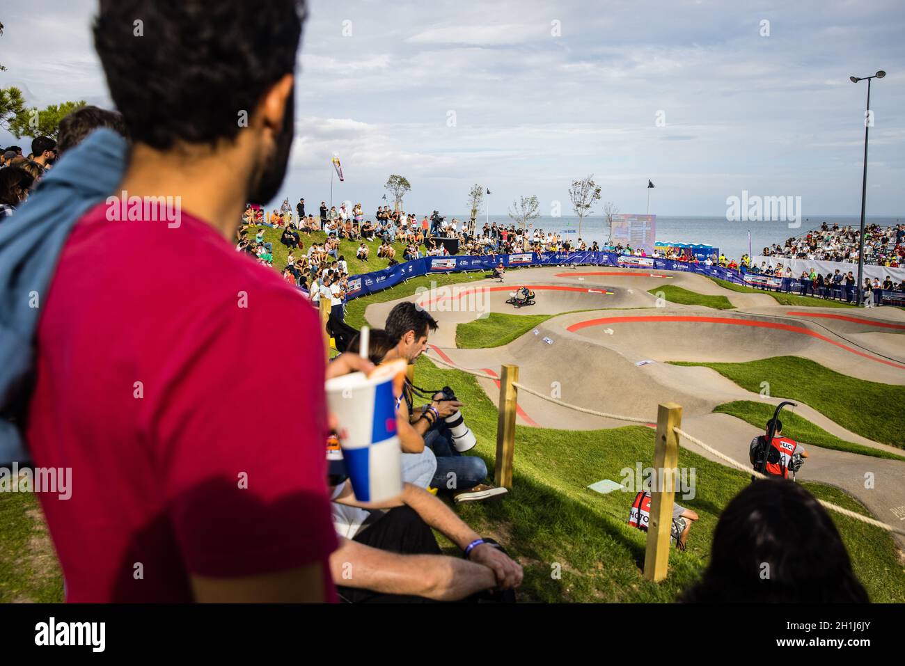 Robyn Gommers from Belgium seen in action during the Red Bull UCI Pump  Track World Championships at Parque das Nacoes in Lisbon. (Photo by  Henrique Casinhas / SOPA Images/Sipa USA Stock Photo -