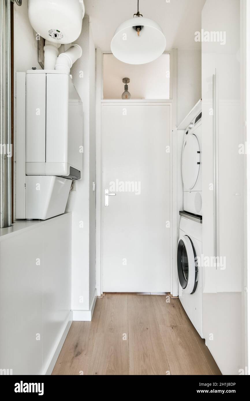 Laundry interior design in a luxury house Stock Photo - Alamy