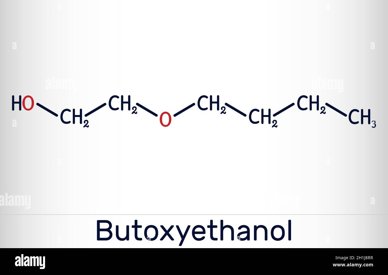 2Butoxyethanol, butoxyethanol molecule. It is primary alcohol and
