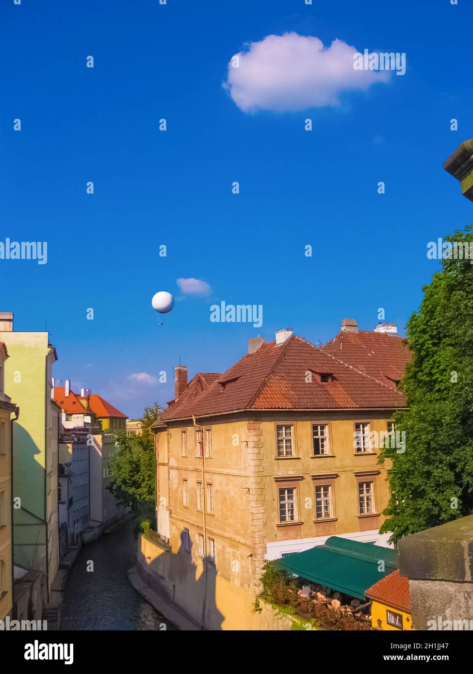 Kampa Island with Certovka River in Old Prague, Czech Republic Stock Photo