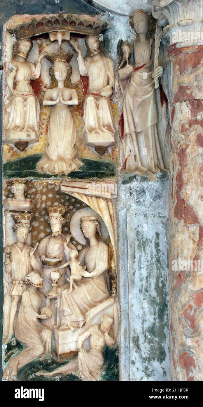 Famous altar coronation virgin mary hi-res stock photography and images ...