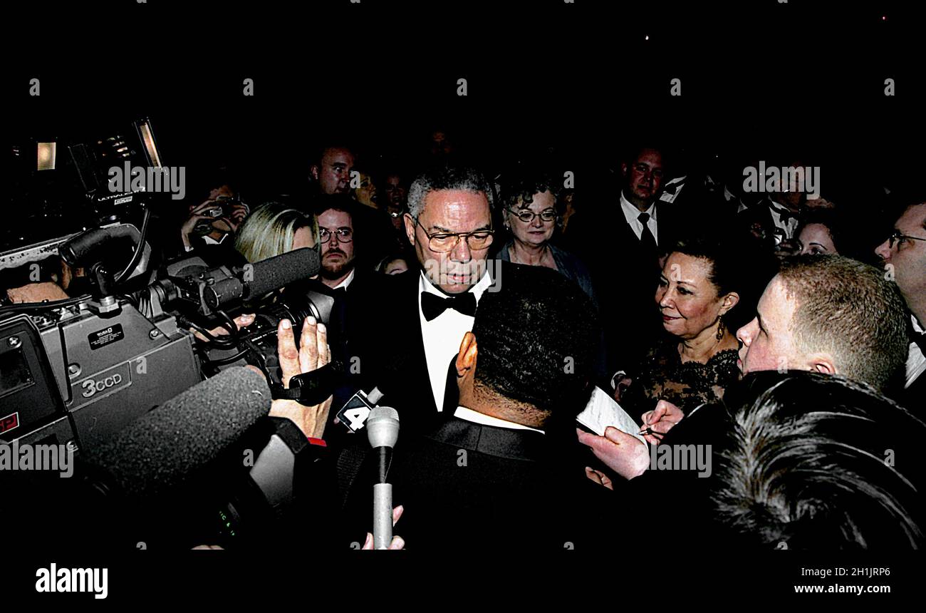 Washington, DC. 1-20-2001 General Colin Powell at one of the many Inaugural Balls celebrating the election of the 43rd President of the United States.  Credit: Mark Reinstein /MediaPunch Stock Photo