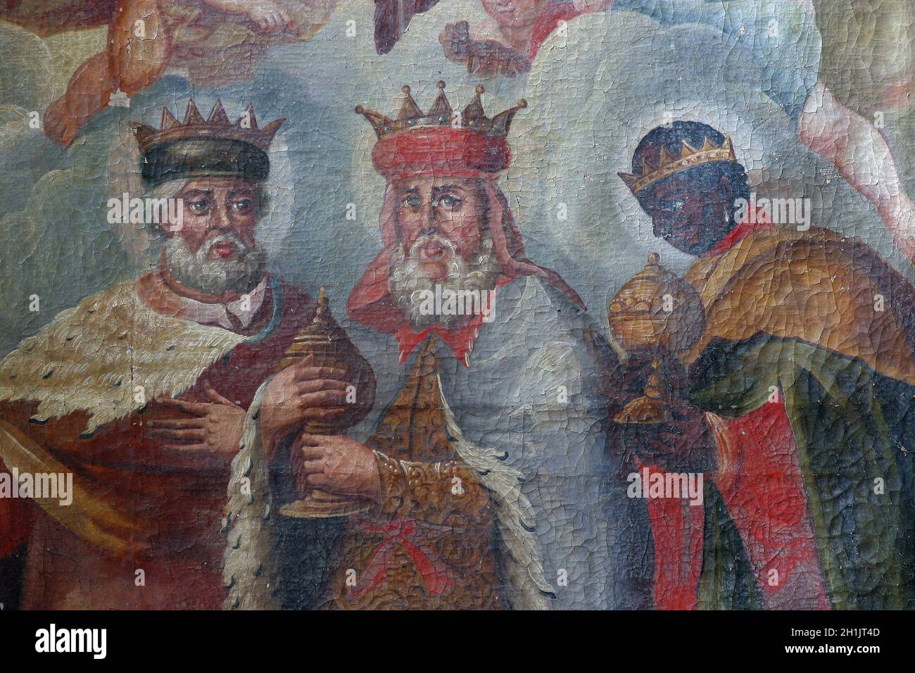 Nativity Scene, Adoration of the Magi Stock Photo - Alamy