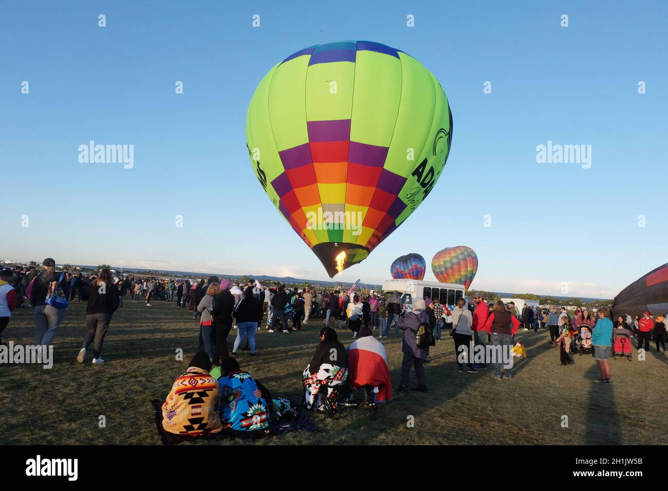 balloon festival at the Albuquerque balloon festival Stock Photo